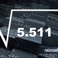 ¿Qué resultado obtenemos al resolver la raíz de 5511?
