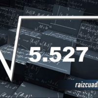 Resultado de la raíz cuadrada de 5527