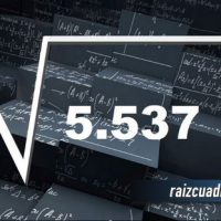 Resultado de la raíz de 5537