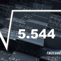 ¿Qué resultado obtenemos al resolver la raíz de 5544?