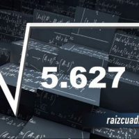 ¿Qué resultado obtenemos al resolver la raíz cuadrada de 5627?