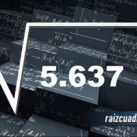 ¿Qué resultado obtenemos al resolver la raíz cuadrada de 5637?