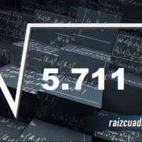 ¿Qué se obtiene al resolver la raíz cuadrada de 5711?