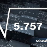 Resultado de la raíz cuadrada de 5757