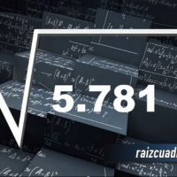 ¿Qué resultado obtenemos al resolver la raíz de 5781?