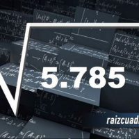 Resultado de la raíz de 5785