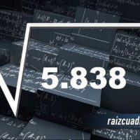 Resultado de la raíz de 5838