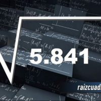 ¿Qué resultado obtenemos al resolver la raíz de 5841?