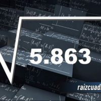 ¿Cuál es el resultado de la raíz cuadrada de 5863?