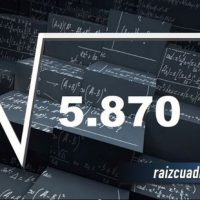 ¿Cuál es la raíz cuadrada de 5870?