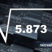 Resultado de la raíz de 5873