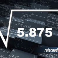 Resultado de la raíz de 5875