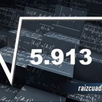 Resultado de la raíz de 5913