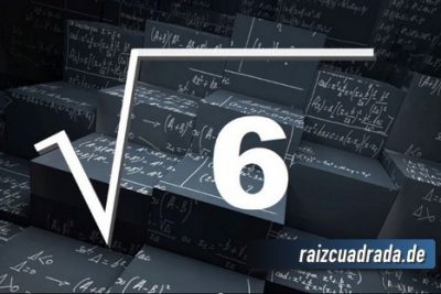 ¿Qué se obtiene al resolver la raíz cuadrada de 6?