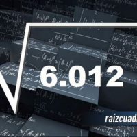 ¿Cuál es la raíz de 6012?