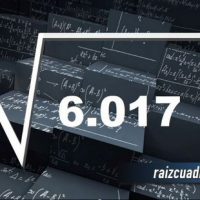 Resultado de la raíz de 6017