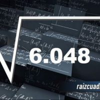 Resultado de la raíz cuadrada de 6048