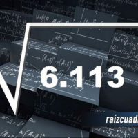 Resultado de la raíz cuadrada de 6113