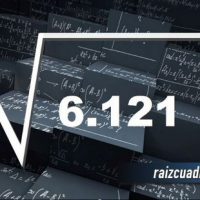 Resultado de la raíz cuadrada de 6121