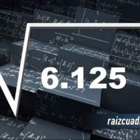 Resultado de la raíz de 6125