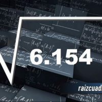 ¿Qué se obtiene al resolver la raíz cuadrada de 6154?