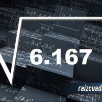 ¿Cuál es el resultado de la raíz de 6167?