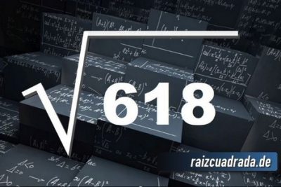 ¿Cuál es la raíz de 618?