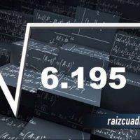 ¿Qué resultado obtenemos al resolver la raíz cuadrada de 6196?