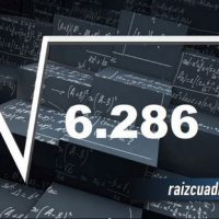 ¿Cuál es el resultado de la raíz de 6286?