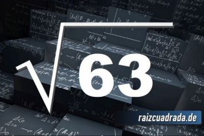 Resultado de la raíz de 63