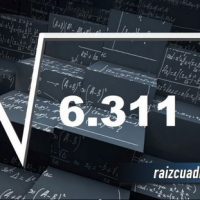 Resultado de la raíz de 6311