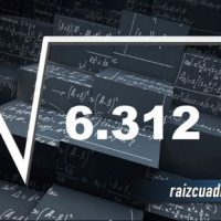 Resultado de la raíz cuadrada de 6312