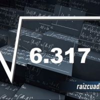 ¿Cuál es la raíz de 6317?