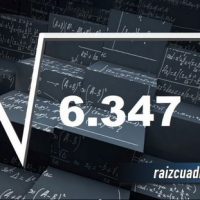 Resultado de la raíz de 6347