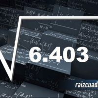 Resultado de la raíz cuadrada de 6403