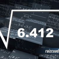Resultado de la raíz de 6412