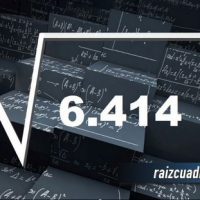 ¿Qué resultado obtenemos al resolver la raíz cuadrada de 6414?