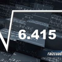 Resultado de la raíz de 6415