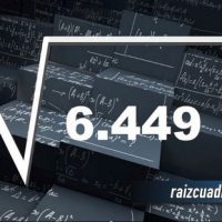 ¿Cuál es el resultado de la raíz de 6449?