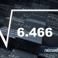 ¿Cuál es la raíz cuadrada de 6466?