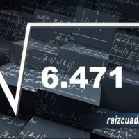 Resultado de la raíz de 6471