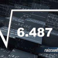 ¿Cuál es el resultado de la raíz de 6487?