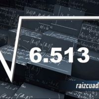 Resultado de la raíz cuadrada de 6513