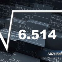 ¿Cuál es el resultado de la raíz cuadrada de 6514?