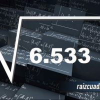 Resultado de la raíz cuadrada de 6533