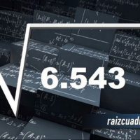 Resultado de la raíz de 6543