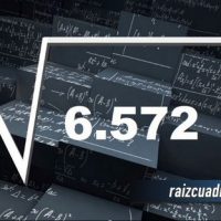 ¿Cuál es la raíz cuadrada de 6572?