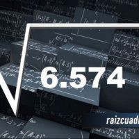 Resultado de la raíz cuadrada de 6574