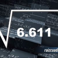 ¿Cuál es la raíz cuadrada de 6611?