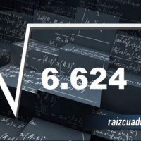 ¿Qué se obtiene al resolver la raíz de 6624?